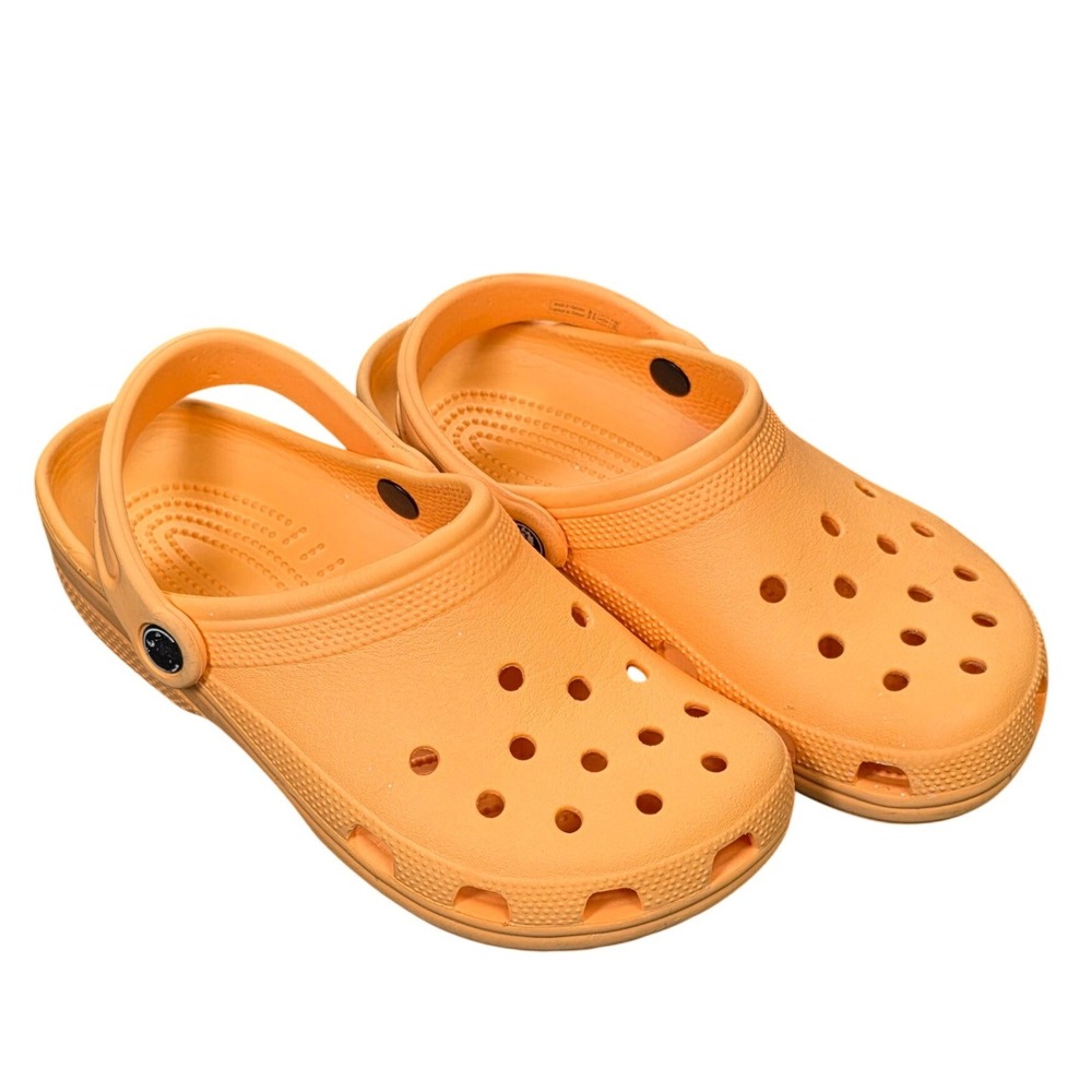 Crocs Classic Clog Men's Size 5 Women's Size 7 Orange Slip On Comfort Shoes